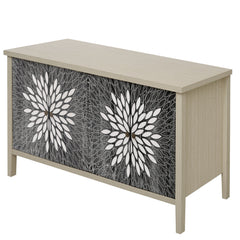 Sideboard Buffet Cabinet with 4 Doors and Adjustable Shelves