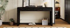 Curved Console Table with Storage