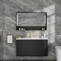 Wall Mounted Floating Bathroom Vanity With Sink And Drawers