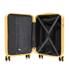 14'/20' 2-Piece ABS Spinner Wheel Luggage Set with Combination Lock