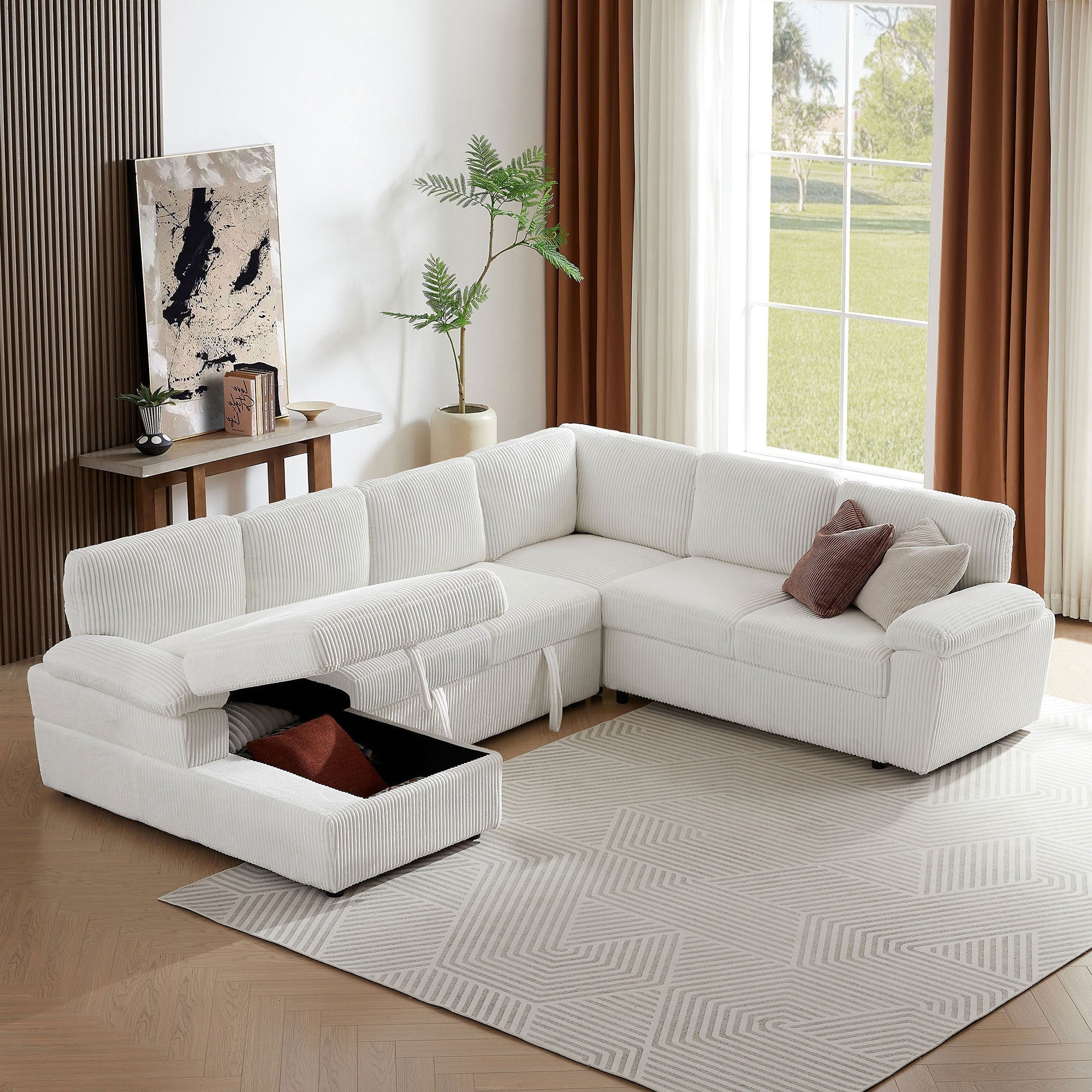 oversized modular sofa with storage