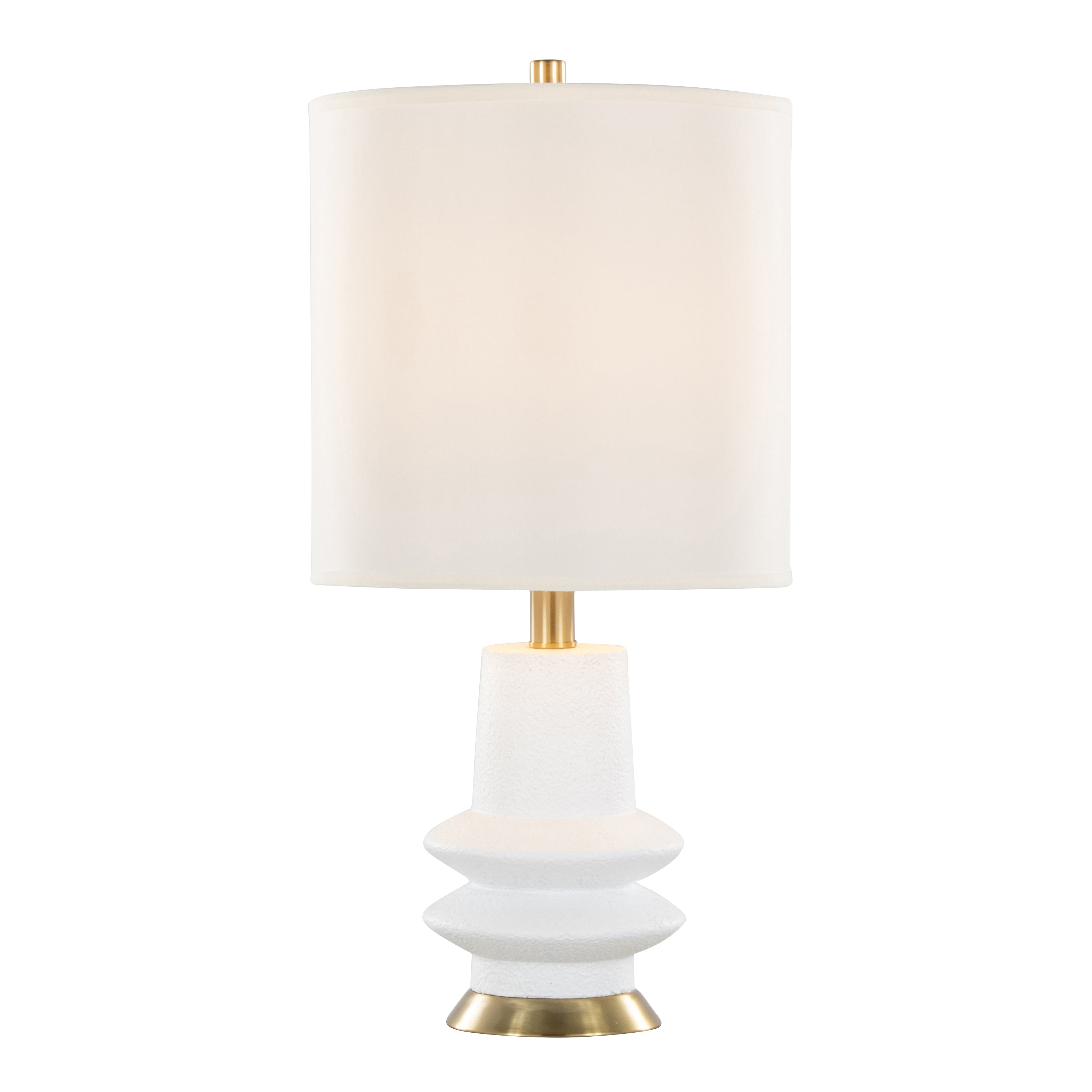 contemporary polyresin table lamp set