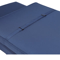Outdoor Chaise Lounge Chair Cushion - Navy Blue Polyester