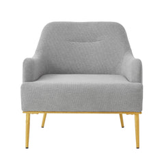 Modern Elegance Accent Chair With Curved Backrest