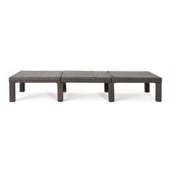 Outdoor Chaise Lounge with Wicker Design and Adjustable Backrest