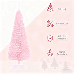 Artificial Pencil Christmas Tree Slim Design with Easy Setup