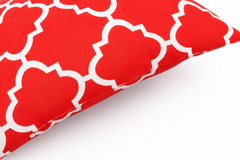 2 Pack Outdoor Throw Pillows, Waterproof & Fade-Resistant Patio Cushions (18x18 Inch, Plaid Red)