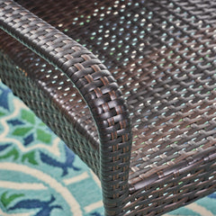 Littleton PE Wicker Stacking Chair Set of 2
