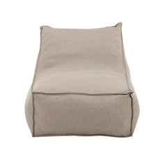 Perry Outdoor Bean Bag Lounge Chair Set of 2 in Beige