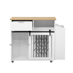 Modern Style 2-in-1 Pet Friendly Dog Crate Kitchen Island End Table