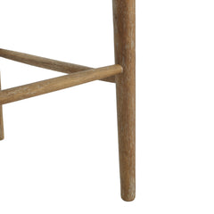 Cane-Back Upholstered Bar Stools Set of 2