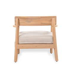 Mallorca Acacia Wood Club Chair With Seat Cushion
