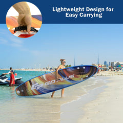 Inflatable Stand Up Paddle Board with Backpack and Aluminum Paddle Pump-L