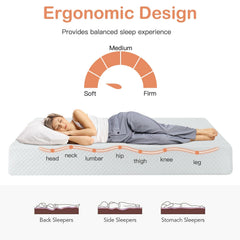 8 Inch Foam Medium Firm Mattress with Jacquard Cover