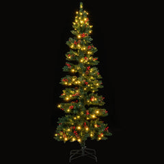 6/7 FT Pre-Lit Artificial Christmas Tree Spiral Holiday Tree with 612/791 Branch Tips and 8 Modes