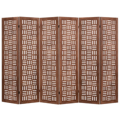 4-Panel Solid Wood Room Divider Folding Partition Stand