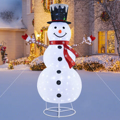 Pre-Lit Pop-up Christmas Decoration with 180 Cold White LED Lights