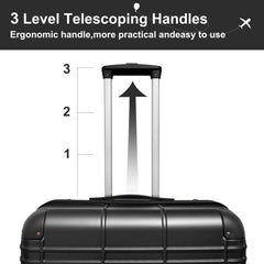Luggage Sets ABS+PC Hardshell 4pcs Lightweight Durable Suitcases