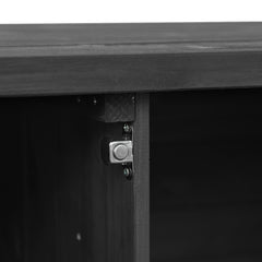 K&K Outdoor Kitchen Island with Rolling Bar Cart and Storage Cabinet