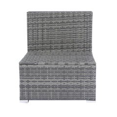 8 Piece Patio Sectional Wicker Rattan Outdoor Sofa Set with Storage Box