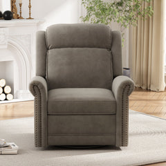 360 Degrees Swivel Recliner Manual Rocking With Adjustable Backrest