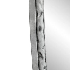 Iron Art Oval Retro Mirror with Antique Effect in Silver