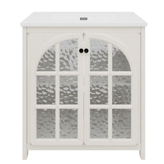 31' Vintage Farmhouse Bathroom Vanity with Ceramic Sink
