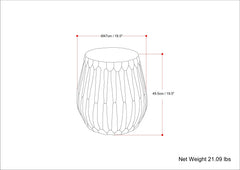 Nellie Cast Aluminum Side Table