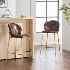 Kira Indoor Upholstered Bar Stool Set of 2