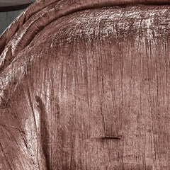 Blush Crinkle Velvet 7Pc Bedding Ensemble