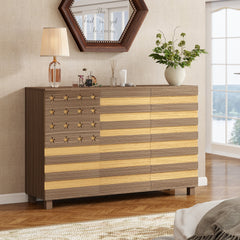 55-Inch Hand-Carved Buffet Sideboard Cabinet