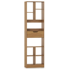 71inch Tall Freestanding Bookcase with Drawer 10-Cube Storage Organizer