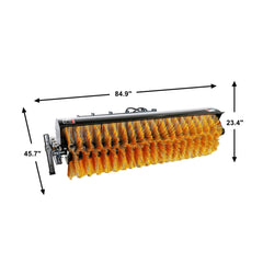 72-Inch Heavy-Duty Skid Steer Hydraulic Rotary Angle Broom Sweeper (SAK97846)
