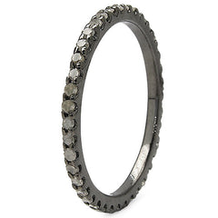 0.60 Carat Genuine TLB Diamond .925 Sterling Silver Ring