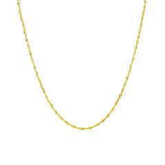 10k Yellow Gold Singapore Chain 1.0mm