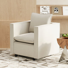 Modern Gray Single Sofa Chair