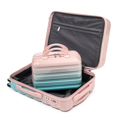 14"/20" 2-Pcs PC Spinner Wheel Carry On Luggage Set
