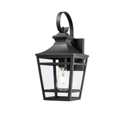 Large Outdoor Wall Lights for House - 16.5 Inch Black Aluminum