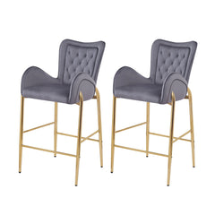 Fabric Counter Height Bar Stools (Set of 2)
