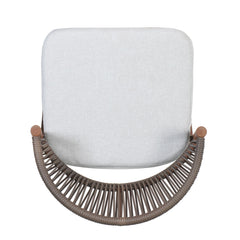 Outdoor Bar Height Aluminum Frame Counter Stools with Teak Finish