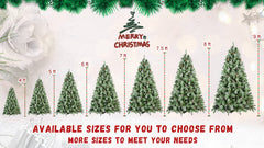 8 Ft The Full-Bodied Pre-Decorated Pinecone Christmas Tree