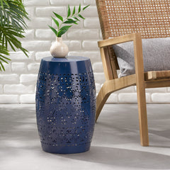 Ruby Side Table Lace Cut Metal End Table for Outdoor & Indoor Use