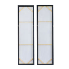 Elongated Modern Abstract Oil Paintings Wall Art Set of 2