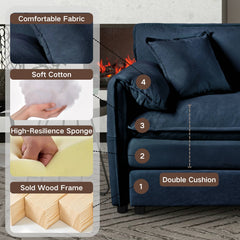 Modular Sectional Sofa Oversized Deep Seat L Shaped Couch Set for Living Room