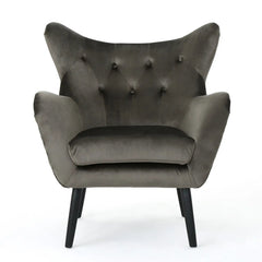 Alyssa - Mid Century Upholstered Arm Chair With Wingback Design