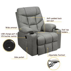 Electric Power Lift Recliner Massage Sofa