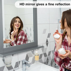Wall-Mounted Multipurpose Vanity Mirror with Shelf-Gray