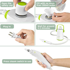 1000W Handheld Steam Cleaner with 10 Accessories