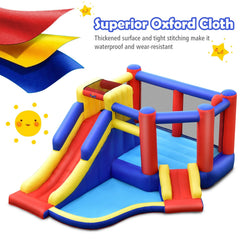 Kids Inflatable Bouncy Castle with Double Slides without Air Blower