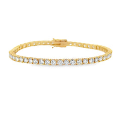 5.50ct Diamond Tennis Bracelet 18KT Yellow Gold